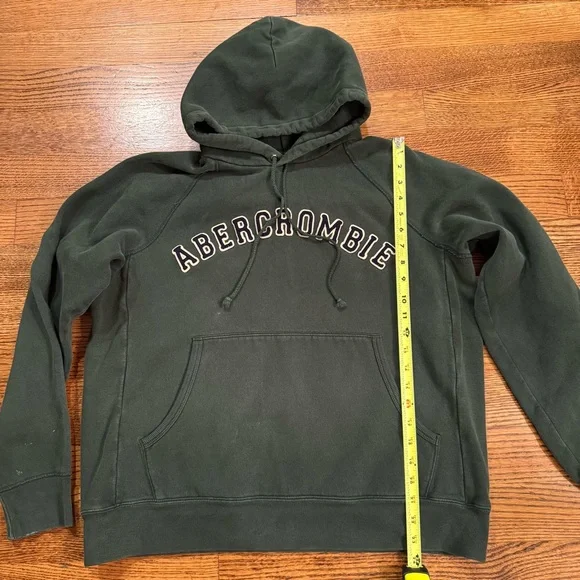 Abercrombie & Fitch Green Hoodie, Y2K Sweatshirt - Picture 3 of 7